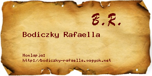 Bodiczky Rafaella névjegykártya